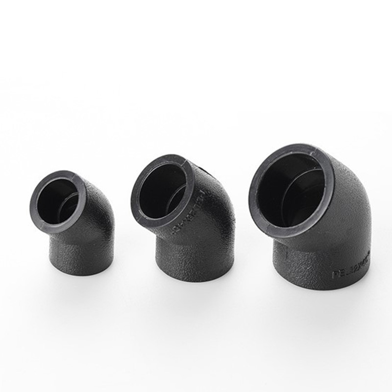 HDPE 45 ° A könyök megváltoztatja az áramlási irányt