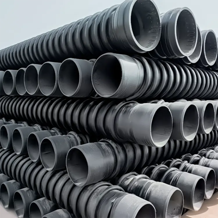 HDPE csavart, megerősített karátos cső